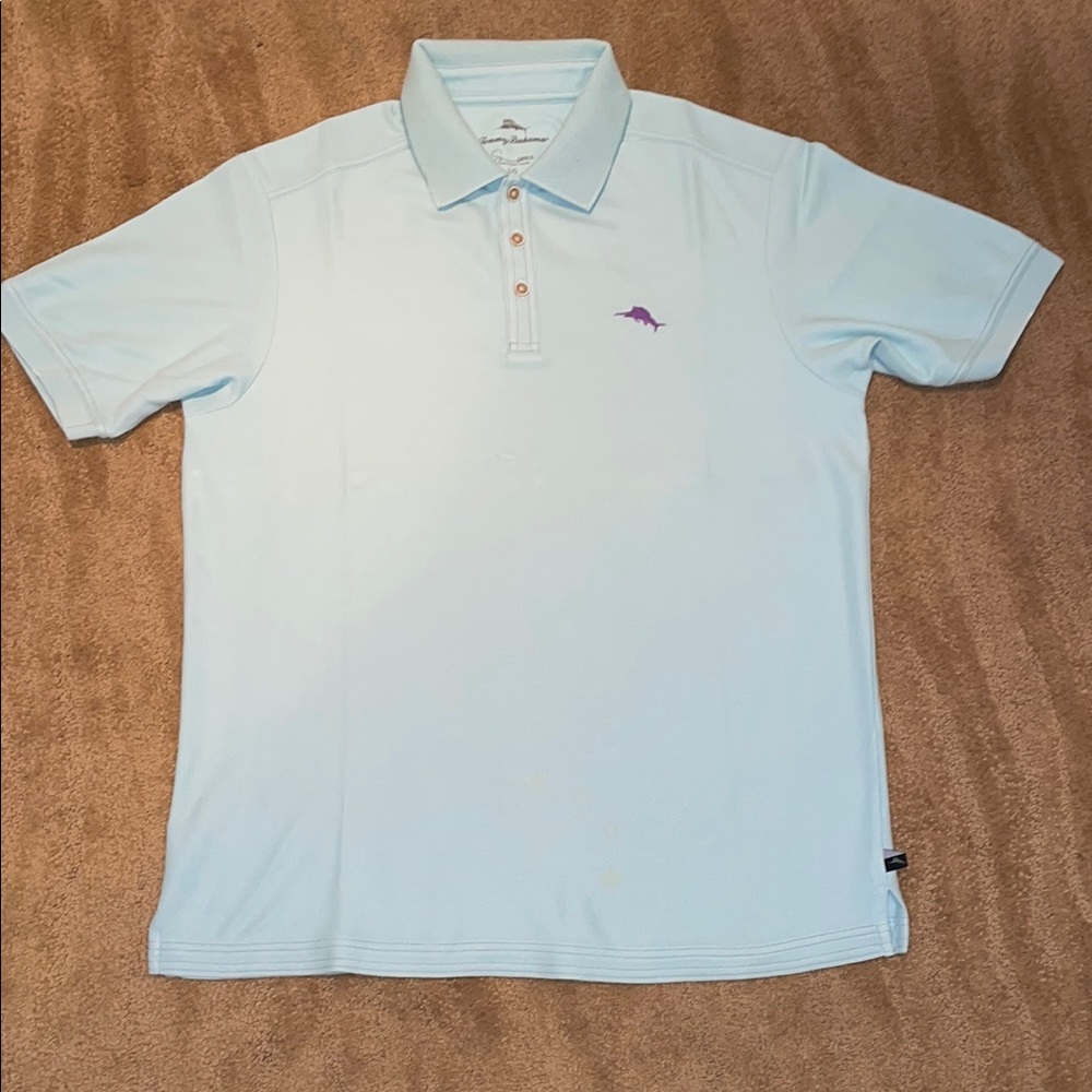 Tommy Bahama Blue Polo Sporty Short Sleeve Shirt Men’s Size Large
